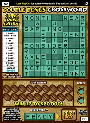 DOUBLE BONUS CROSSWORD Ticket Art