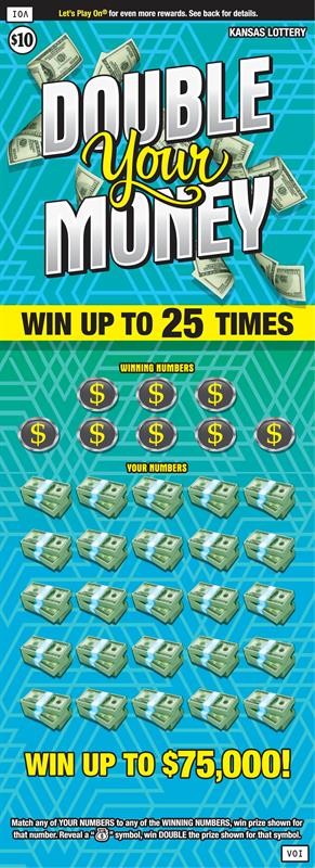 DOUBLE YOUR MONEY Ticket Art