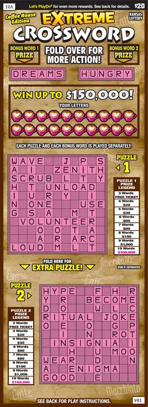EXTREME CROSSWORD Ticket Art