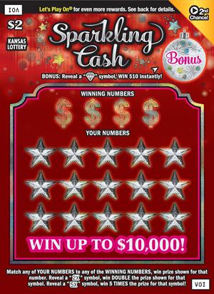 SPARKLING CASH Ticket Art