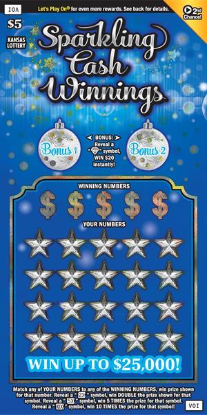 SPARKLING CASH WINNINGS Ticket Art