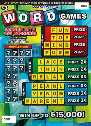 WORD GAMES Ticket Art