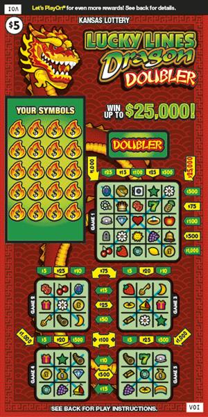LUCKY LINES DRAGON DOUBLER Ticket Art