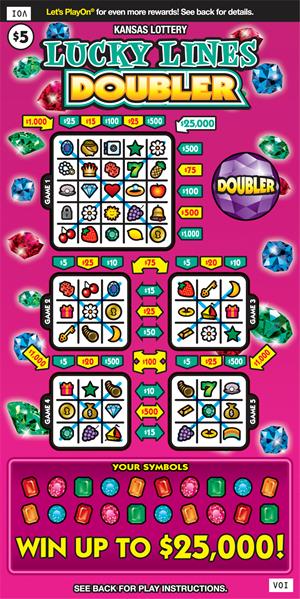LUCKY LINES DOUBLER Ticket Art