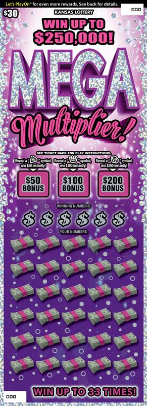 MEGA MULTIPLIER Ticket Art