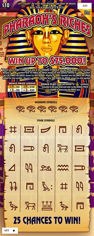 PHARAOH'S RICHES Ticket Art