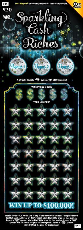 SPARKLING CASH RICHES Ticket Art
