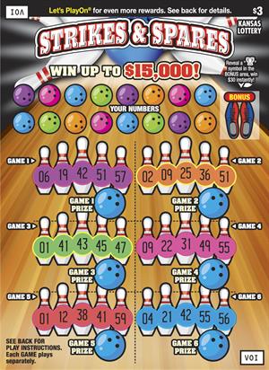 STRIKES & SPARES Ticket Art