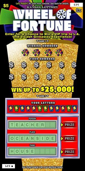 WHEEL OF FORTUNE Ticket Art